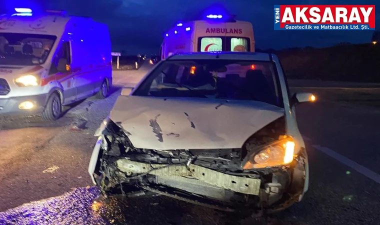 Ortaköy yolunda kaza 3 YARALI