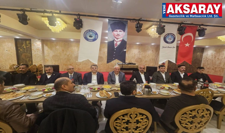 Sendikacıların iftarında tek yürek oldular