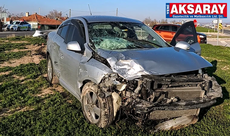 Tali yoldan çıkan araç kazaya neden oldu