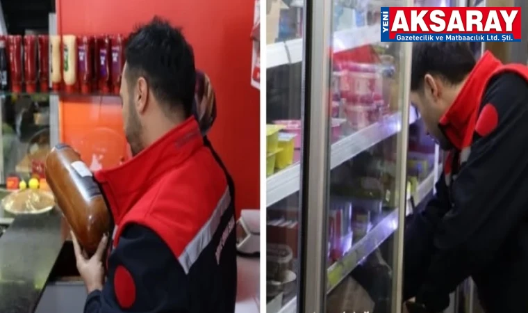 AKSARAY'DA GIDA DENETİMLERİNDE MART AYI BİLANÇOSU 500'den fazla nokta kontrol edildi
