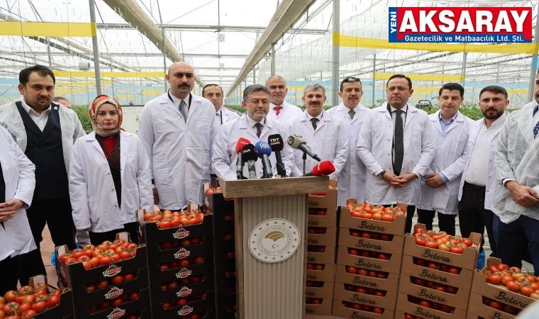 JEOTERMAL KAYNAKLI SERA ÜRETİMİ YAPAN İŞLETME TARIM BAKANI YUMAKLI TARAFINDAN İNCELENDİ Gıda krizine karşı tedbirliyiz