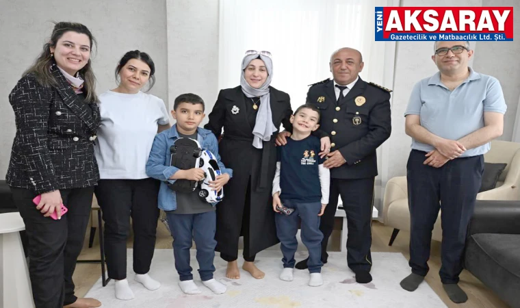 Protokolden "evde eğitim" alan öğrencilere vefa ziyareti