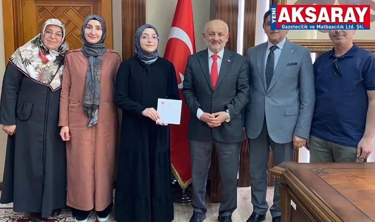 Aksaray’ın gururu genç hafız bölge şampiyonu oldu