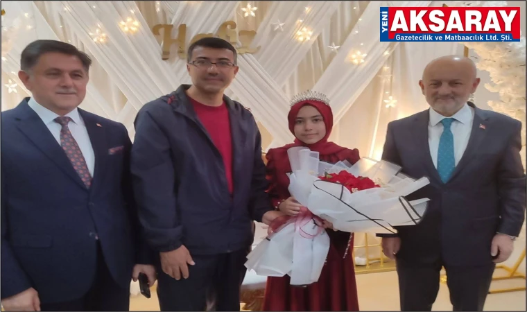 KÜÇÜK YAŞTA BÜYÜK BAŞARI 6. Sınıf öğrencisi Hayrunnisa, Hafızlık Tacını giydi