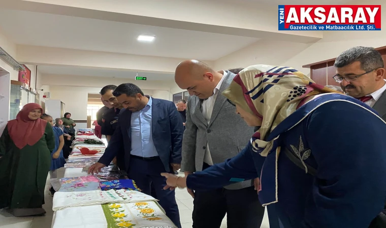 Ağaçören’de el emeği göz nuru sergisi