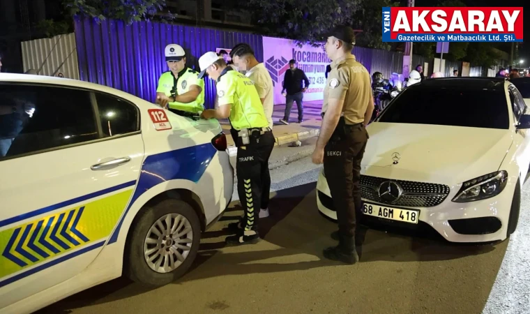 Aksaray'da ehliyetsiz sürücüye 202 bin lira ceza