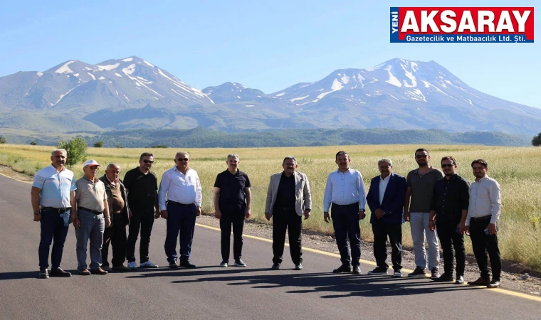 Ihlara-Yenipınar-Helvadere sıcak asfalt yolunda inceleme