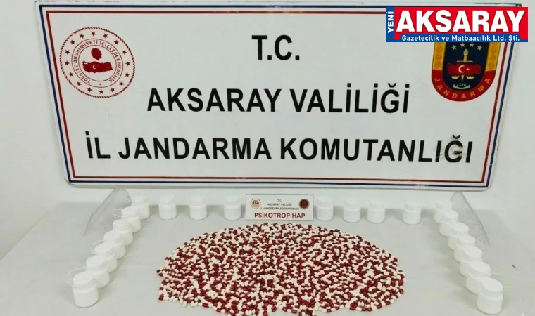 İzmir’den getirilen bin 64 adet hap ele geçti