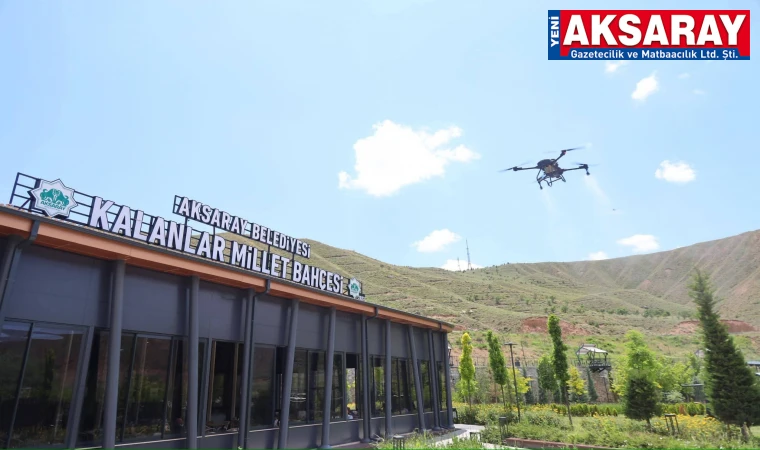 Millet Bahçeleri Dron ile İlaçlanıyor