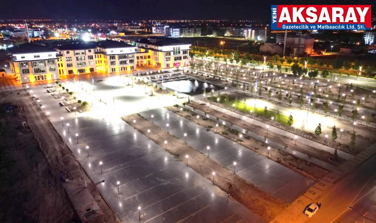 Millet Bahçesi ışıklandırıldı