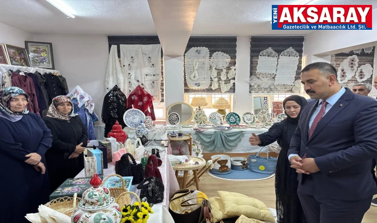 Sultanhanı’nda Halk Eğitim Merkezi yıl sonu sergisi