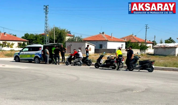 Trafik ekiplerinden sıkı motosiklet denetimi