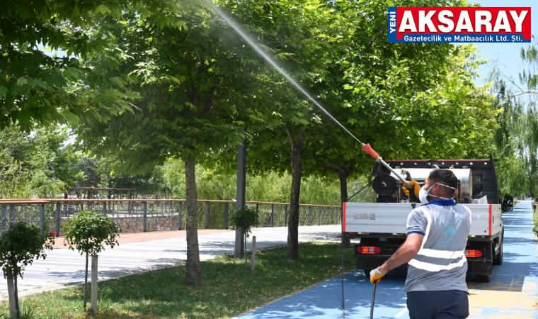 6 Araç ve 20 personelle kapsamlı ilaçlama