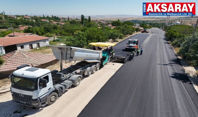 Ağaçören - Camili yolunda asfalt çalışmaları başladı