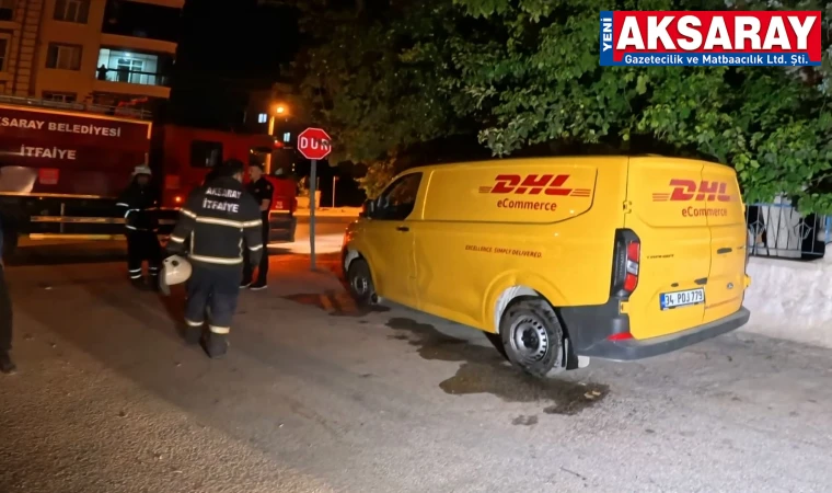 Aracı yakmak istedi, yakalandı