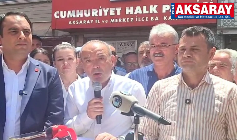 CHP İL YÖNETİMİ FESİH EDİLMİŞTİ. GENEL MERKEZE REST ÇEKTİLER Kararı tanımıyoruz