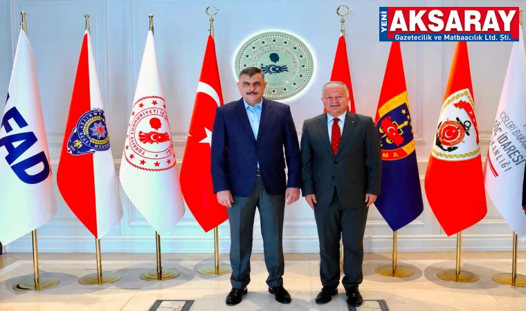 İçişleri Bakanı Çiftçi, Vali Duru’yu kabul etti