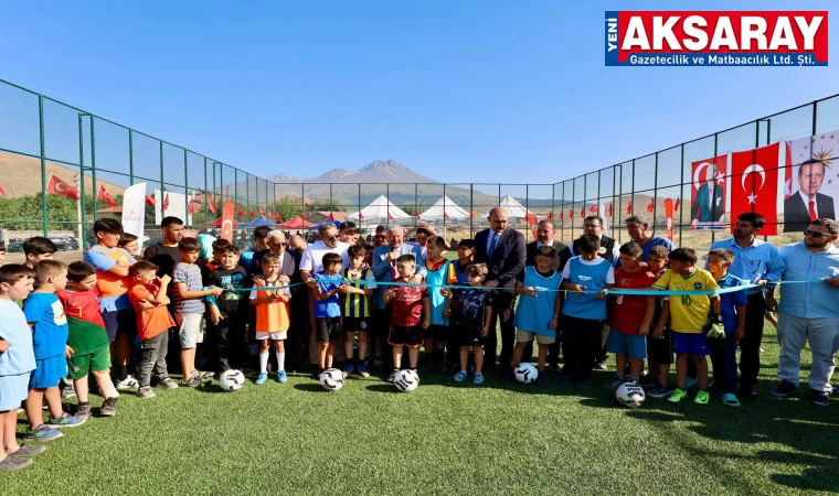 Karaören Köyü’nde spor tesisi açılışı