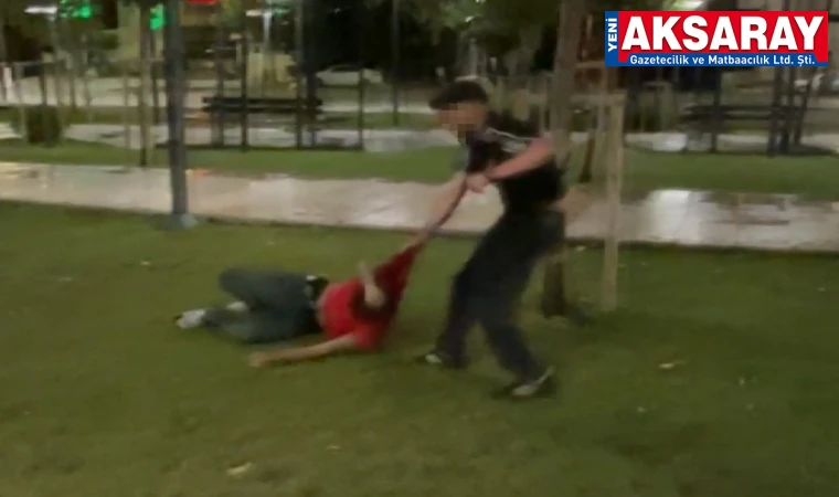 Kavga ettiği arkadaşını defalarca yumrukladı