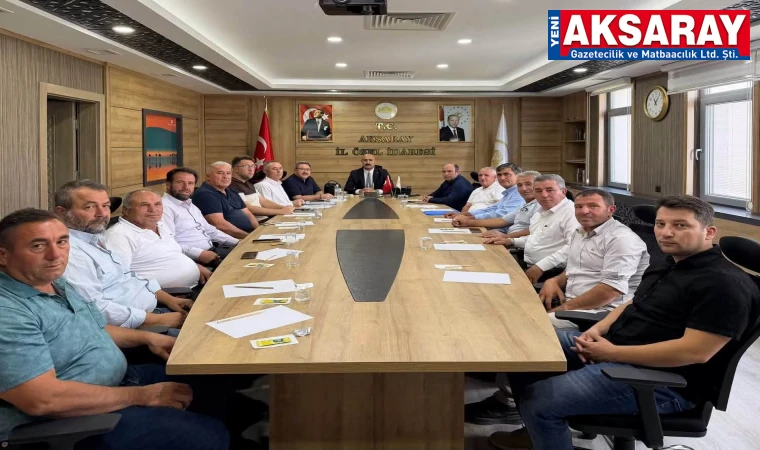 MUHTARLARLA İSTİŞARE TOPLANTISI Bazı köyler akıllı su sayacı sistemine geçti
