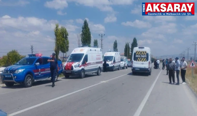 Şiddetli çarpışmada 6 kişi yaralandı