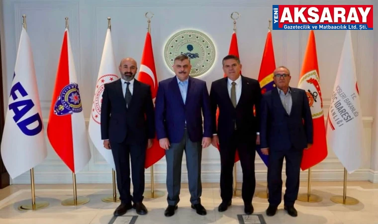 Sultanhanı Belediye Başkanı Fahri Solak’tan İçişleri Bakanı Mustafa Çiftçi’ye ziyaret