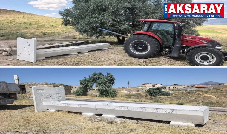 ÜRETİCİYE DESTEK 12 Köye hayvan içme suyu sıvatı