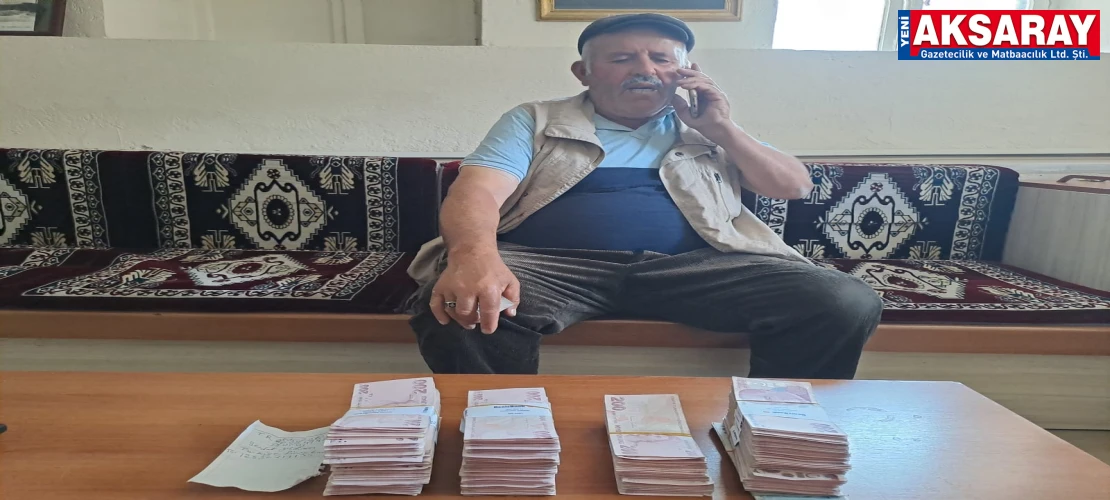 AKSARAY POLİSİNDEN ZAMANINDA MÜDAHALE Yaşlı adamın inek parası kurtarıldı