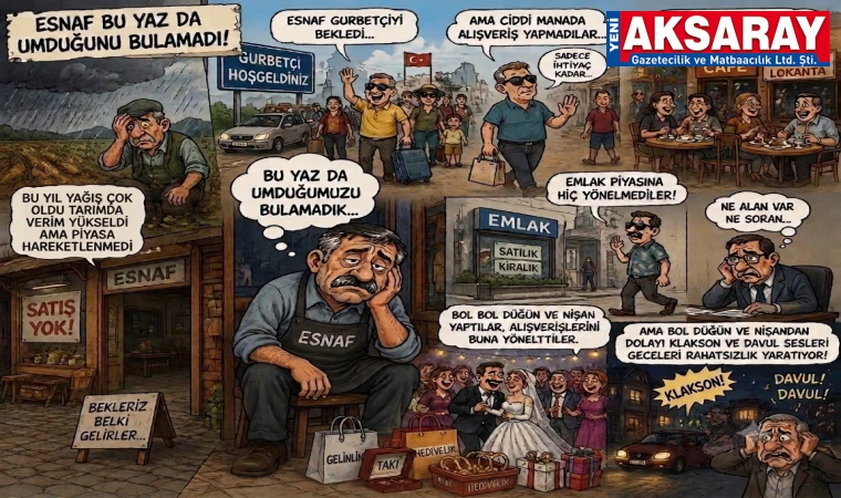 ESNAF BU YAZ DA UMDUĞUNU BULAMADI  Piyasa gurbetçiden beklediğini göremedi