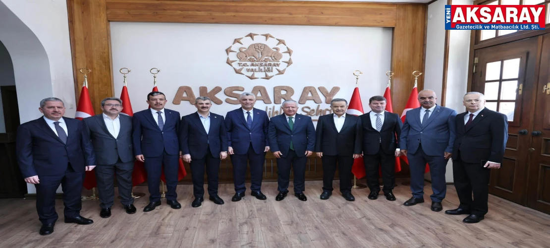 Ticaret Bakanı Bolat Valilikte Aksaray raporu aldı