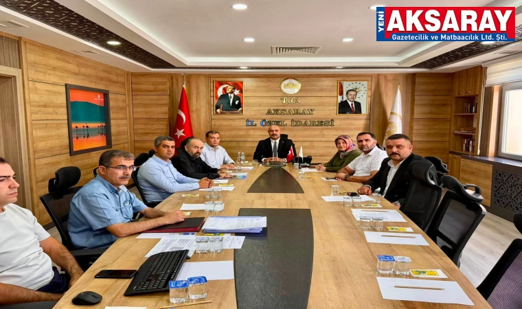 İl Encümeni Vali Yardımcısı Samet Öztürk Başkanlığında toplandı