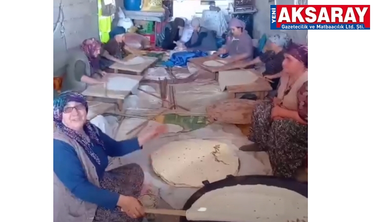 İMECE KÜLTÜRÜ VE DAYANIŞMA YAŞATILIYOR Köylerde kışlık ekmek hazırlıkları başladı