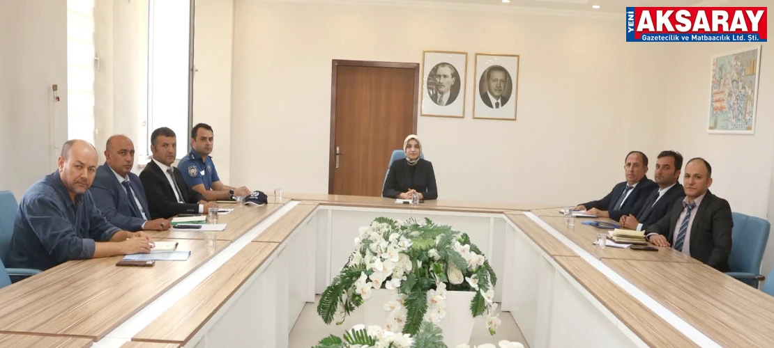 Sarıyahşi’de okul öncesi eğitim ve okul güvenliği toplantısı yapıldı