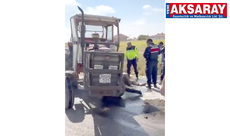 Traktör ile pikap çarpıştı: 2 yaralı