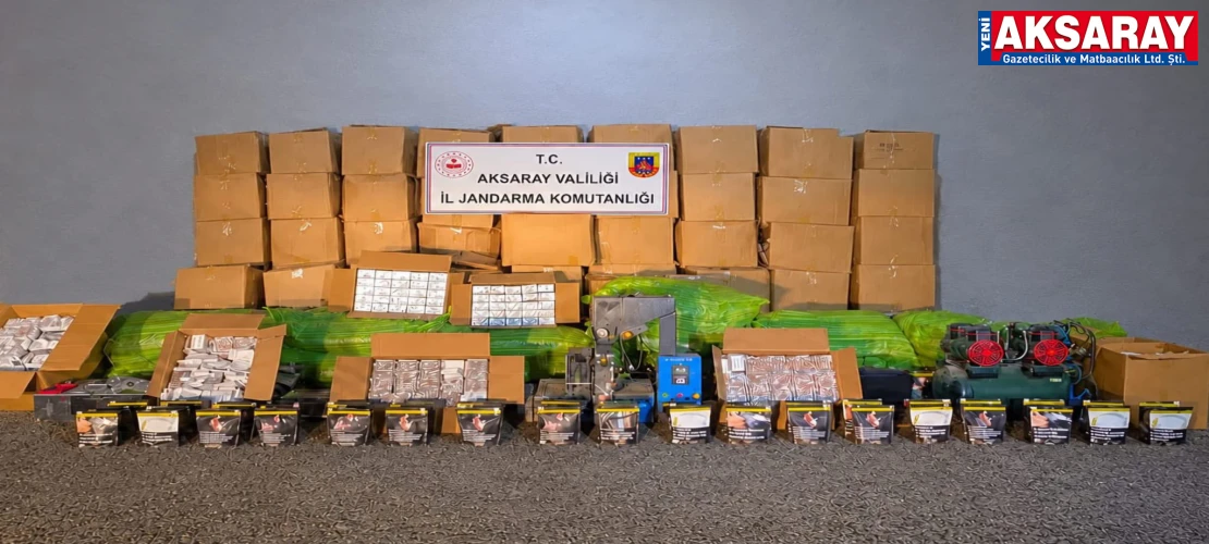 3,2 MİLYON TL’LİK MALZEME ELE GEÇİRİLDİ Kaçak sigara operasyonu