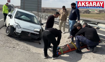 Kaza yaptı, köyüne gidemedi