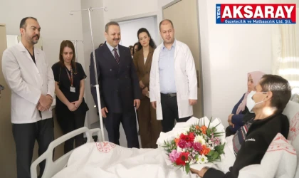 Rektör Arıbaş’tan hastalara geçmiş olsun ziyareti