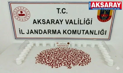  Aracın kapısına gizlenmiş 1120 hap ele geçirildi