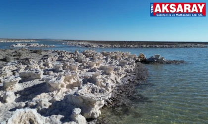 KURUMA TEHLİKESİ YAŞIYORDU Yağışlarla Tuz Gölü yeniden canlandı