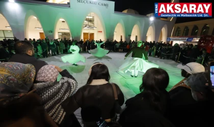 Selçuklu Külliyesinde semazenler manevi atmosfer oluşturdu