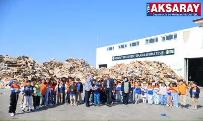 Geri Dönüşüm tesisi öğrencilere tanıtıldı