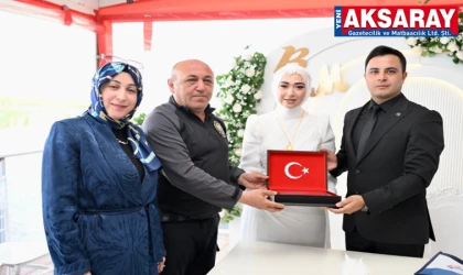 AKSARAY EMNİYETİNDEN MUTLU GÜN Emniyet Müdürü Bekir Demir nikah şahidi oldu