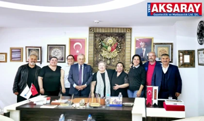 AKSARAY’DA VEFA BULUŞMASI Önceki dönem valilerden Sebati Buyuran sevgiyle karşılandı