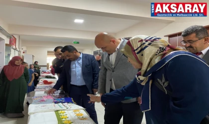 Ağaçören’de el emeği göz nuru sergisi