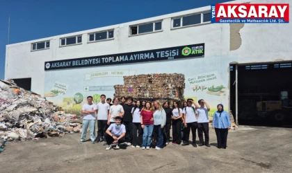 Atıkların geri dönüşüm yolculuğunu yakından gördüler