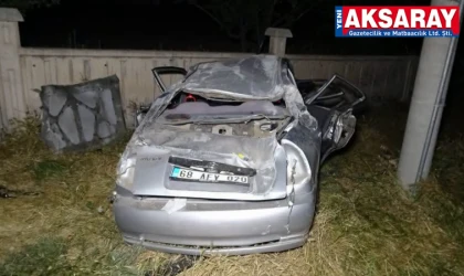 Baba ile 2 kızı kazada ağır yaralandı