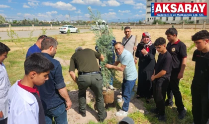 ÇEVRE GÜNÜ’NDE ÖRNEK ETKİNLİK  120 Öğrenciyle temizlik ve fidan dikimi