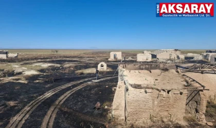 ESKİL ADA YAYLASI’NDA YANGIN  Alevler yerleşim yerine sıçradı