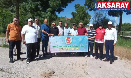 Gazetecilerden uyuşturucuya karşı doğada anlamlı mesaj