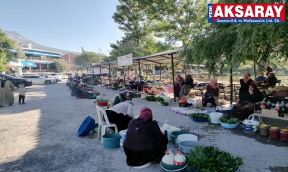 HELVADERE’DE EMEKÇİ KADINLAR Gölet çevresi yerli ürünlerin merkezi oldu
